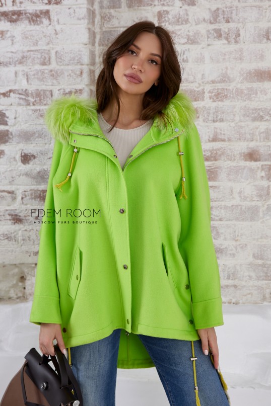 облегчённая куртка - пальто с капюшоном