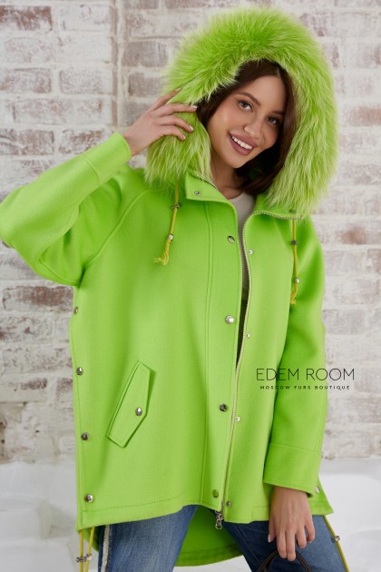 облегчённая куртка - пальто с капюшоном