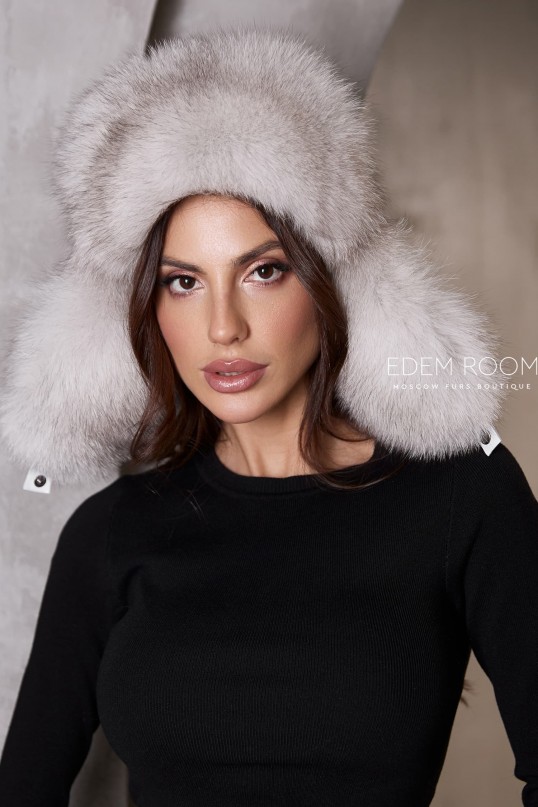 шапка ушанка с мехом