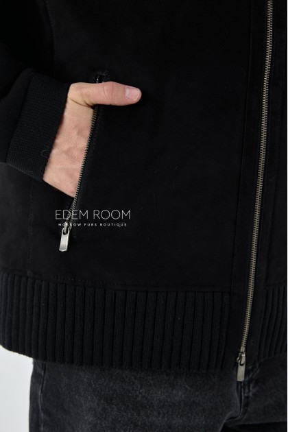 молодежная куртка - дублёнка из замшевой кожи молодежная куртка - дублёнка из замшевой кожи