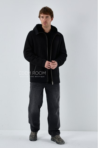 молодежная куртка - дублёнка из замшевой кожи молодежная куртка - дублёнка из замшевой кожи