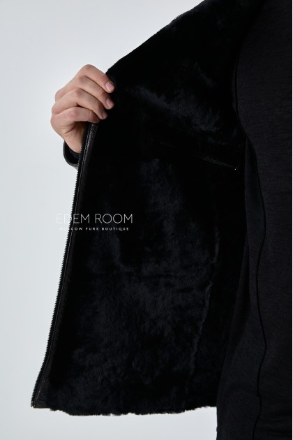 молодежная куртка - дублёнка из замшевой кожи молодежная куртка - дублёнка из замшевой кожи