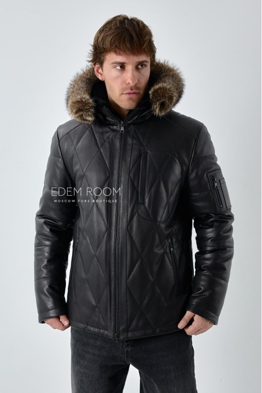 кожаная куртка для зимы