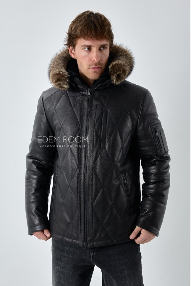 кожаная куртка для зимы