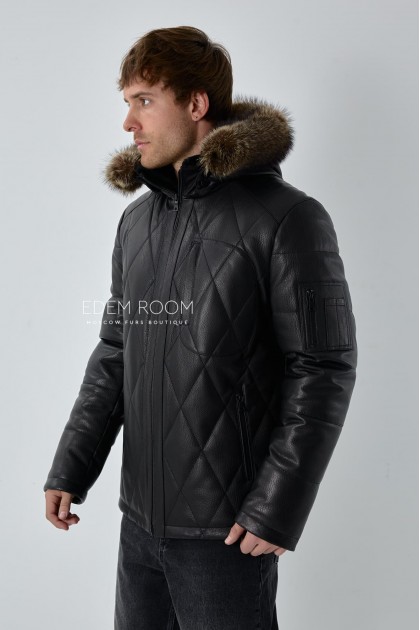 кожаная куртка для зимы