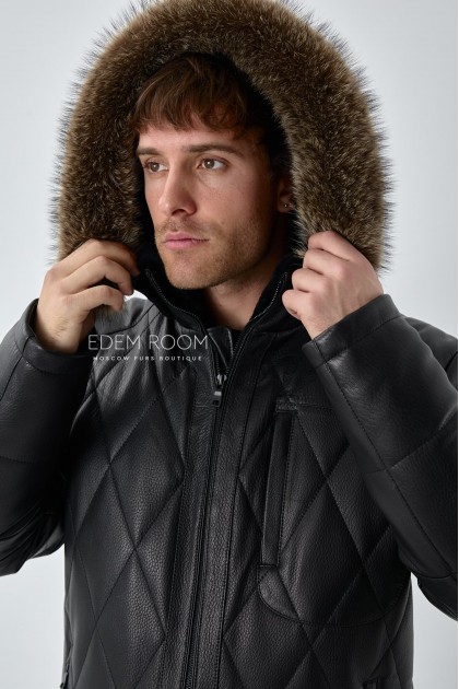 кожаная куртка для зимы