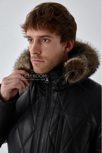 кожаная куртка для зимы