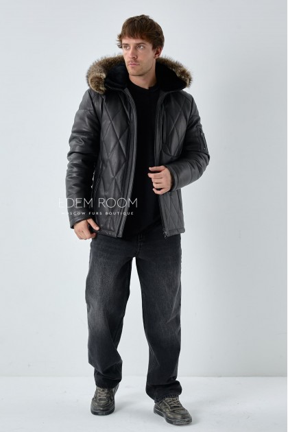 кожаная куртка для зимы