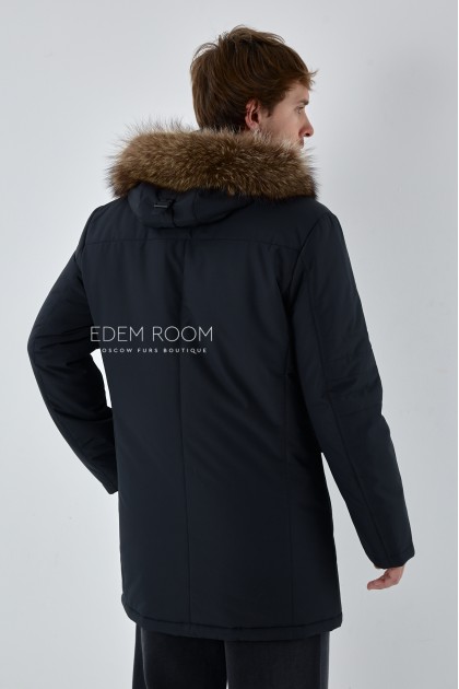 зимняя мужская куртка с мехом