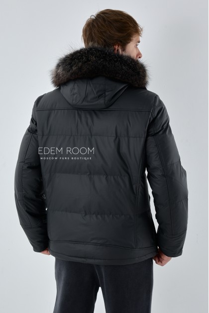 зимняя мужская куртка из ткани