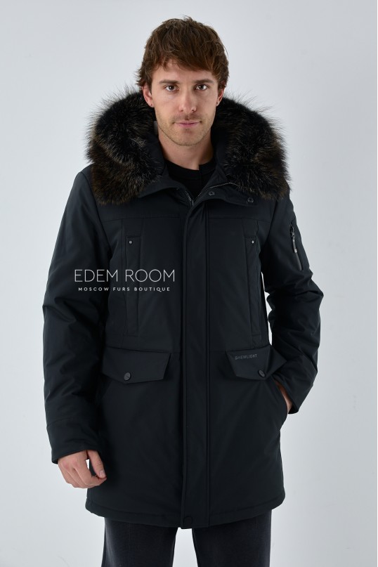 зимняя тканевая куртка для мужчин