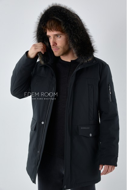 зимняя тканевая куртка для мужчин