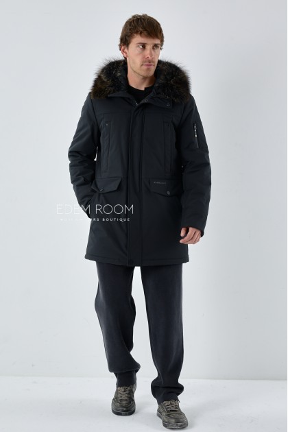 зимняя тканевая куртка для мужчин