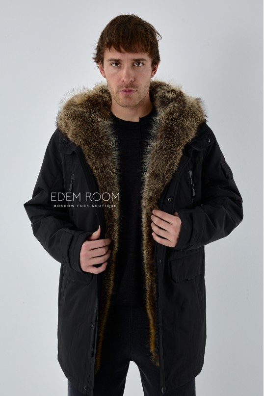 зимняя парка с мехом