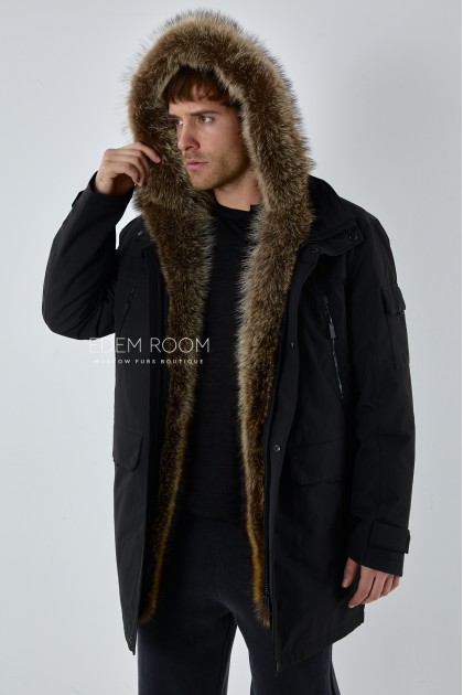 зимняя парка с мехом