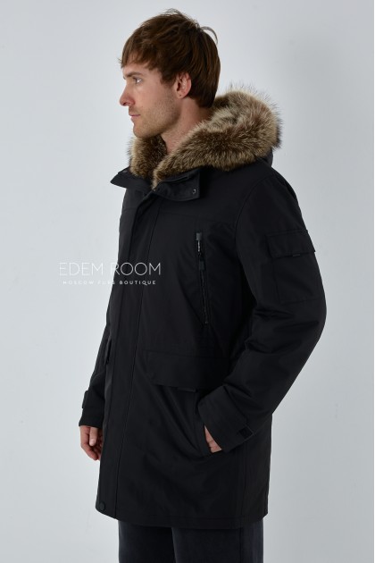 зимняя парка с мехом