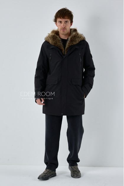 зимняя парка с мехом