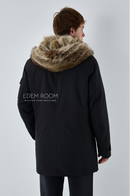 зимняя парка с мехом