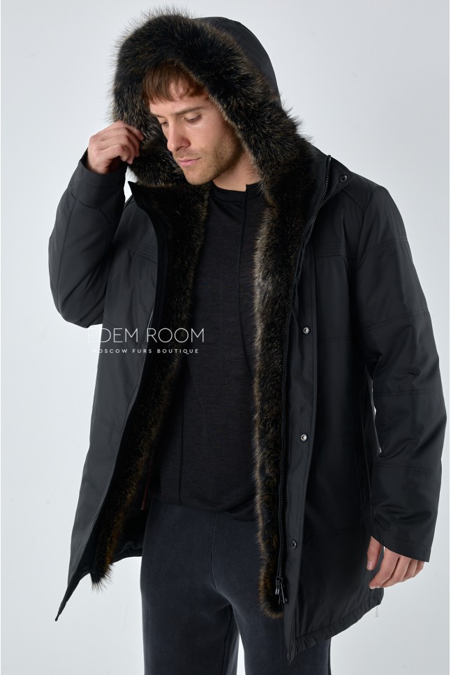мужская куртка с мехом