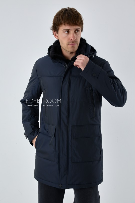мужская тканевая куртка для зимы