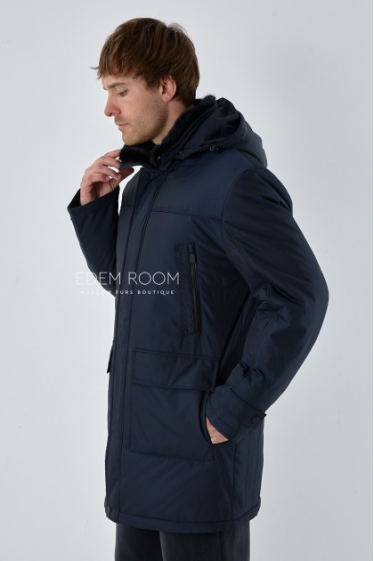 мужская тканевая куртка для зимы