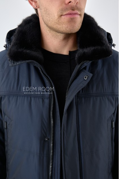 мужская тканевая куртка для зимы