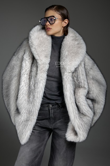 современная шубка из эко-меха