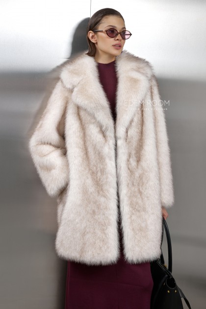 современная шуба из искусственного меха