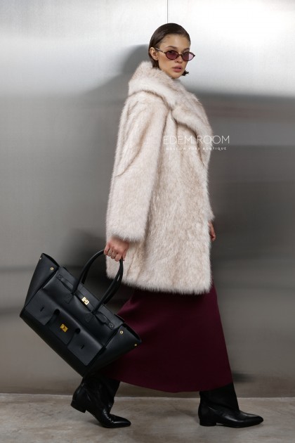 современная шуба из искусственного меха