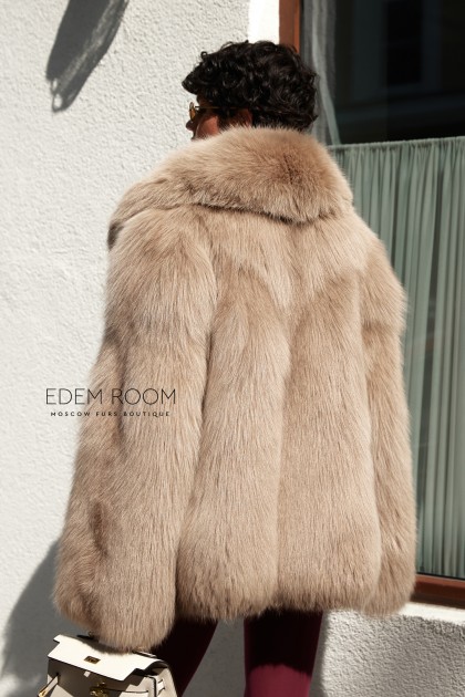 полушубок из лисы