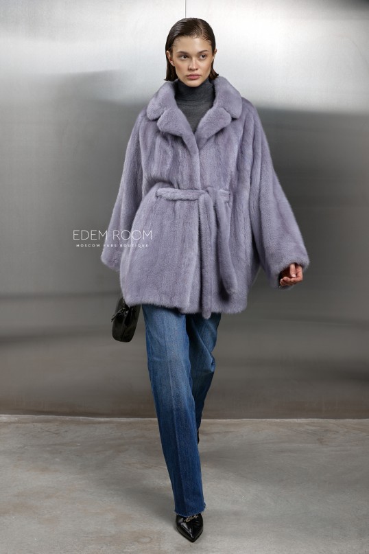 автоледи - норковое пончо