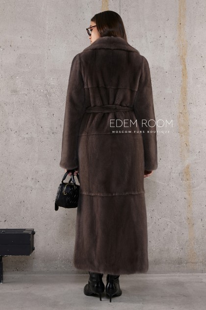 прямая норковая шуба с поясом прямая норковая шуба с поясом