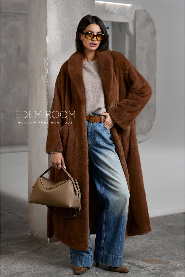 норковая шуба - воротник шаль  норковая шуба - воротник шаль