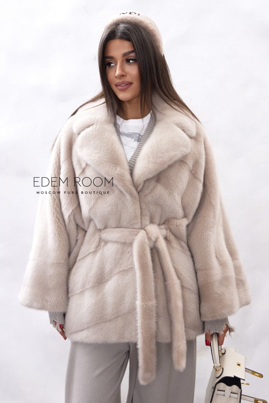 шуба - пончо без капюшона