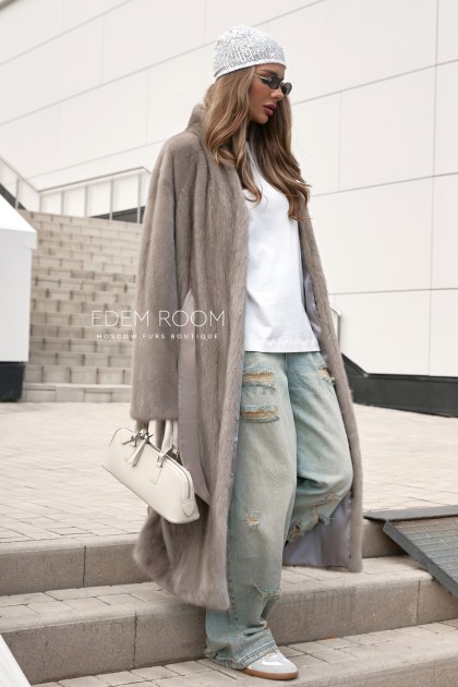 модная норковая шуба