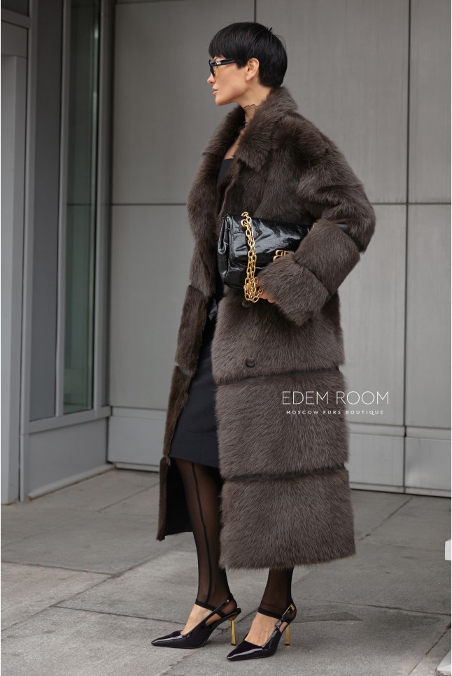 двухстороняя шуба - дублёнка из тосканы