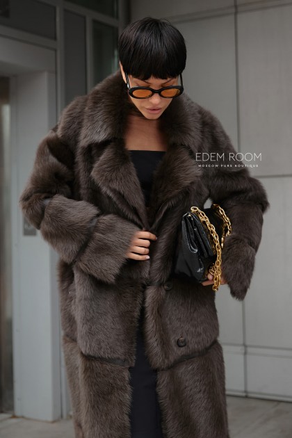 двухстороняя шуба - дублёнка из тосканы