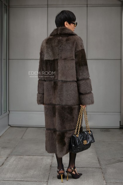 двухстороняя шуба - дублёнка из тосканы