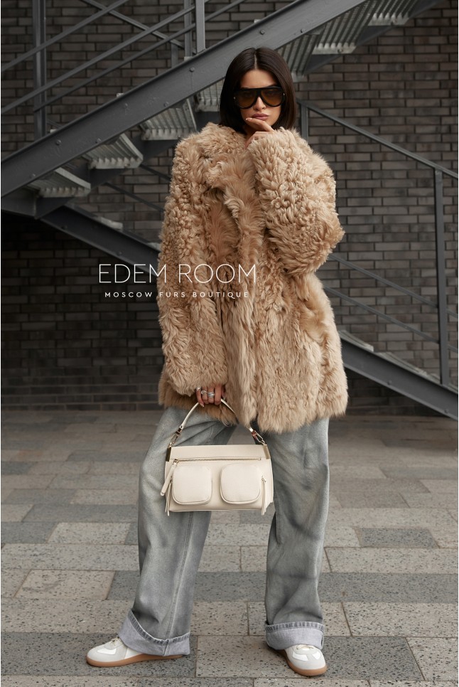 двухсторонняя шуба - дублёнка из тиграды