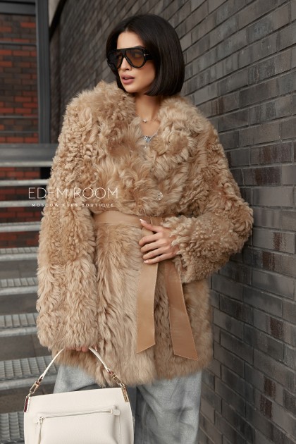 двухсторонняя шуба - дублёнка из тиграды