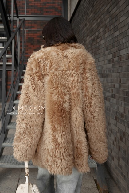 двухсторонняя шуба - дублёнка из тиграды