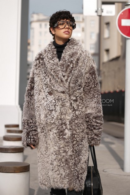 шуба - дублёнка из испанской тиграды