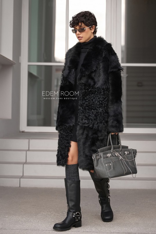 Итальянская шуба из тиградо и тосканы