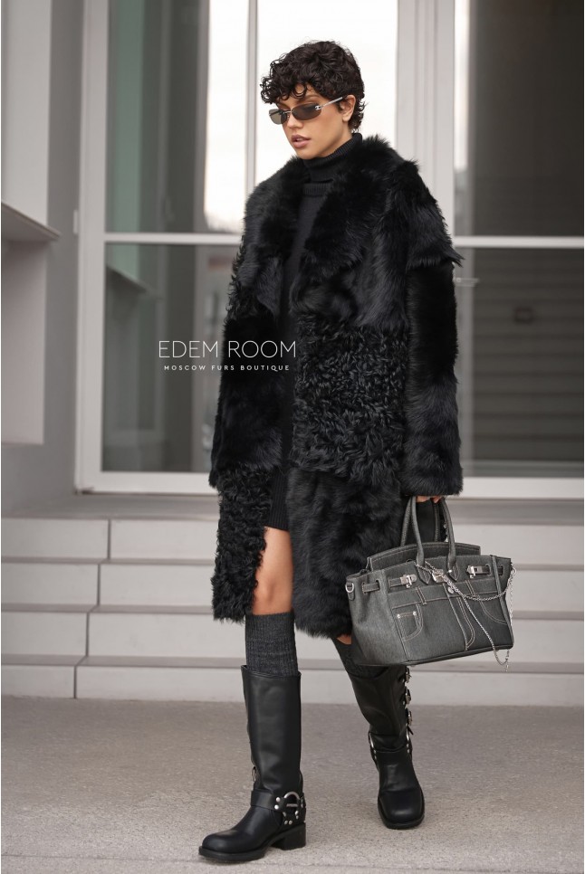 Итальянская шуба из тиградо и тосканы