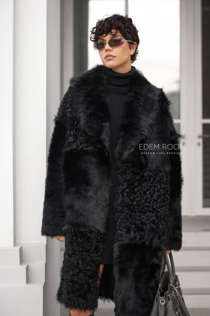 Итальянская шуба из тиградо и тосканы