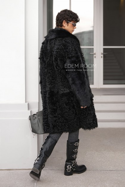 Итальянская шуба из тиградо и тосканы