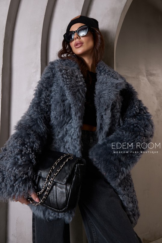 дублёнка из натуральной овчины - двухсторонняя