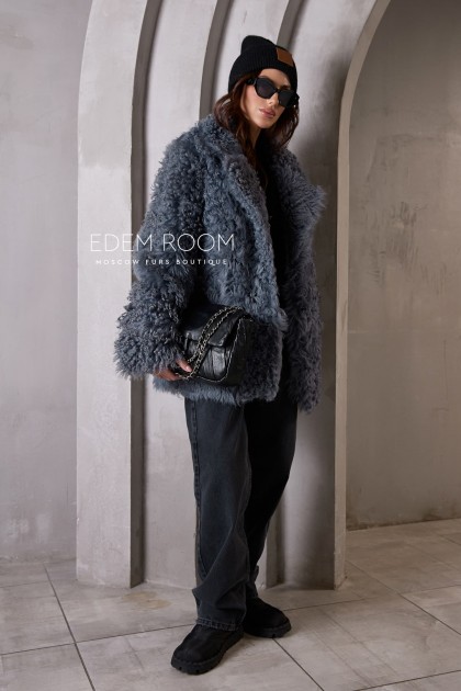 дублёнка из натуральной овчины - двухсторонняя