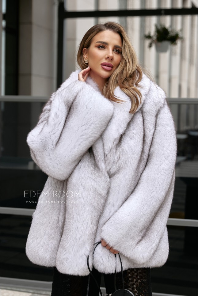 полушубок из финского песца