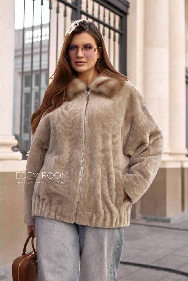 женская куртка - дублёнка из меха - cortos